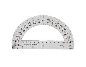 United scientific protractor 15 cm