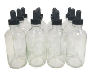 Drop bottle clear 4 oz 22/400 neck