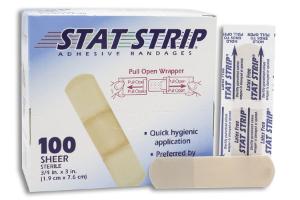 American®  White Cross Sheer Adhesive Strips, Sterile, 3/4" x 3"