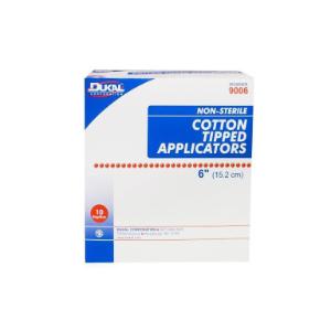 Cotton applicator, tipped, non-sterile, 6"