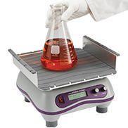 Digital orbital shaker, hand, beaker