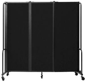 Room dividers (3-panel), black