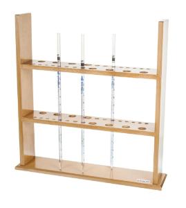 Pipette stand wood holds