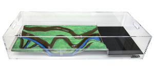 Stormwater Floodplain Simulation System, Diorama-Long-Straight-on