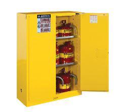 Justrite® Sure-Grip® EX Yellow Flammable Safety Cabinet