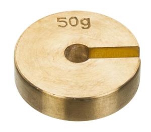 Indvdl sltted wghts-brass 50 gm