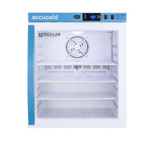 Medical laboratory series refrigerator with glass doors, 1 cu.ft.