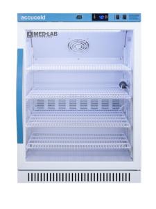 Medical laboratory series refrigerator with glass doors, 6 cu.ft.