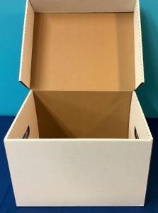 Tote box, cardboard, with lid