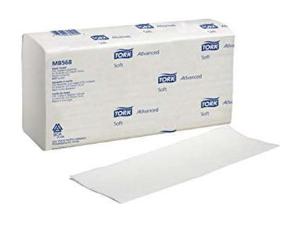 Paper towel sheet, trifold, white