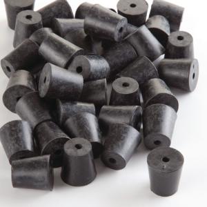 1-Hole Natural Rubber Stoppers