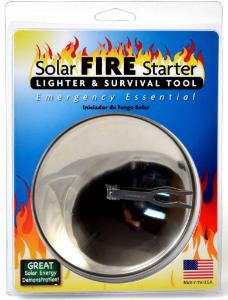 Solar Fire Starter and Survival Tool