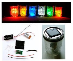 Solar LED Jar Light Kit (Soldering)