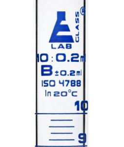 Graduated cylinder glass 10 ml