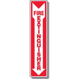 Fire Extinguisher Sign with Arrow Down, EMEDCO