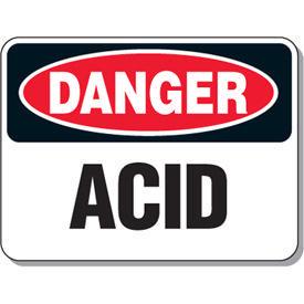 Danger Acid Sign, EMEDCO