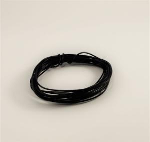 Wire insulated copper 10 ft 22 g black
