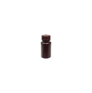 Reagent bottles, wide mouth, HDPE, amber, 60 ml