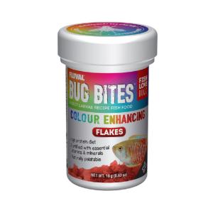 Fluval bug bites color enhancer flakes