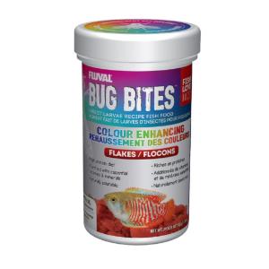 Fluval bug bites color enhancer flakes