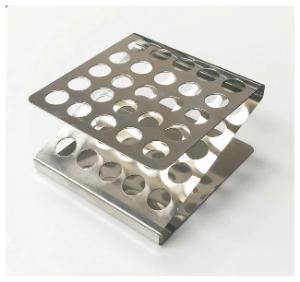 Stainless steel test tube rack