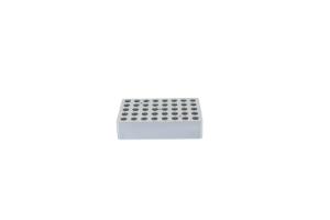 Thin block for dry bath, holds 40×2 ml tubes
