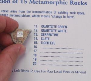 Metamorphic rock set 15