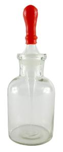Dropping bottle 60 ml with ground glass pipet