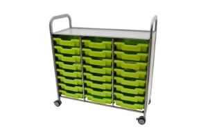 Gratnells Callero Plus Treble Tray Cart Tray Color Options