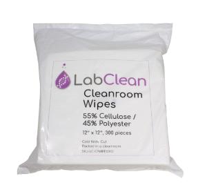 Cleanroom wipes cellulose polyester 12×12