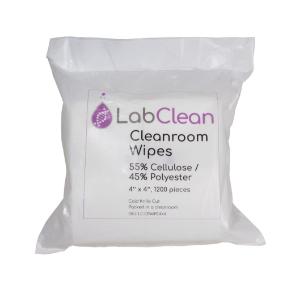 Cleanroom wipes cellulose polyester 4×4