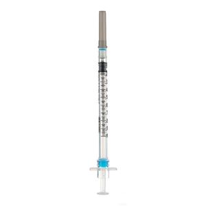Safety syringe with fixed needle