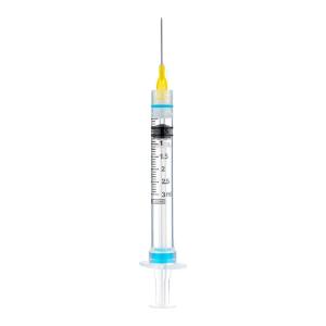 Luer lock safety syringe without needle