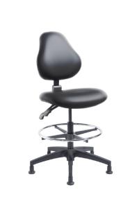 VWR® Upholstered Lab Chairs, CAL 133, Bench Height, 2" Nylon Glides