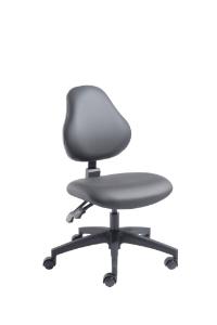 VWR® Upholstered Lab Chairs, Desk Height, Dual Soft-Wheel Casters