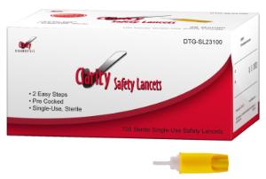 Clarity Safety Lancets, Box of 100
