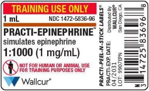 Practi-epinephrine label