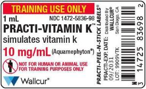 Practi-Vitamin K label
