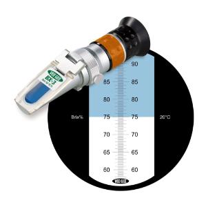 Handheld refractometer, BX-3, 58 to 92% Brix