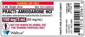 Practi-amiodarone HCI label