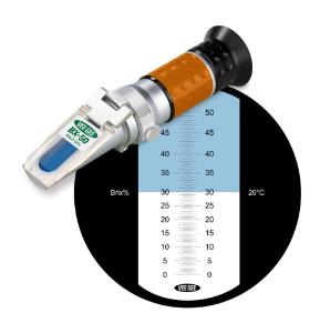 Handheld refractometer, BX-50, 0 to 50% Brix