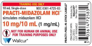 Practi-midazolam HCI (10 ml) label