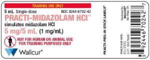 Practi-midazolam HCI (5 ml) label
