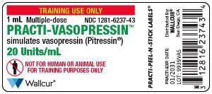 Practi vasopressin label
