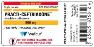 Practi-ceftriaxone 500 mg label