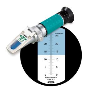 Handheld refractometer, SX-2, 0 to 28% NaCl
