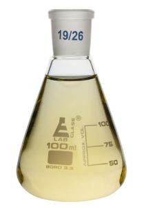 Erlenmeyer flasks, graduated with ground joint