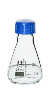 Erlenmeyer flasks with polypropylene screw cap