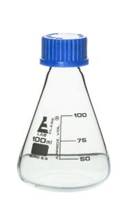 Erlenmeyer flasks with polypropylene screw cap