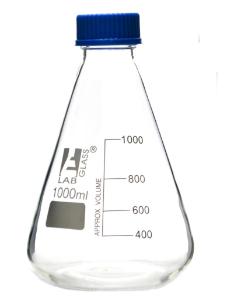 Erlenmeyer flasks with polypropylene screw cap